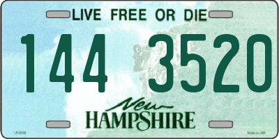 NH license plate 1443520
