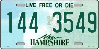 NH license plate 1443549