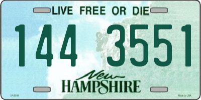 NH license plate 1443551