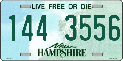 NH license plate 1443556
