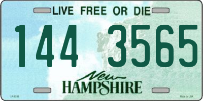 NH license plate 1443565