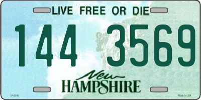 NH license plate 1443569