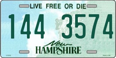 NH license plate 1443574