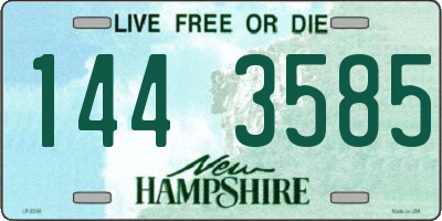 NH license plate 1443585