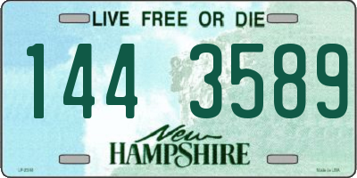 NH license plate 1443589