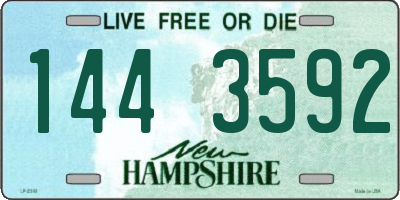 NH license plate 1443592