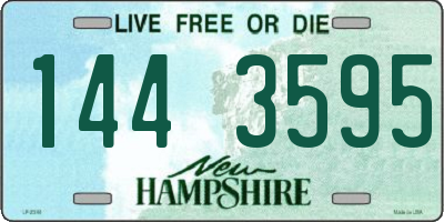 NH license plate 1443595