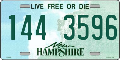 NH license plate 1443596