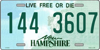 NH license plate 1443607
