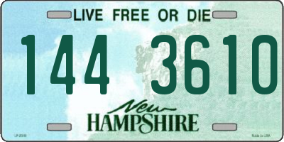 NH license plate 1443610