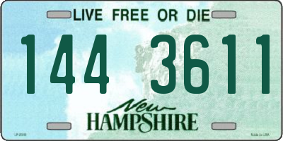 NH license plate 1443611