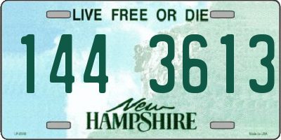 NH license plate 1443613