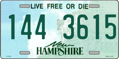 NH license plate 1443615