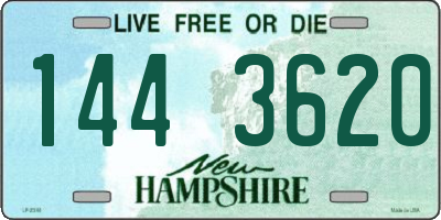 NH license plate 1443620