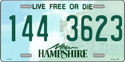 NH license plate 1443623