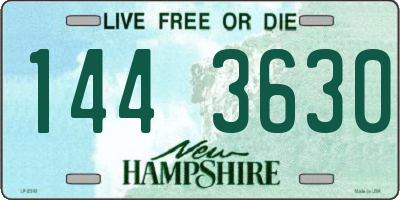 NH license plate 1443630