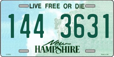 NH license plate 1443631