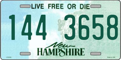 NH license plate 1443658