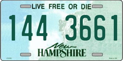 NH license plate 1443661