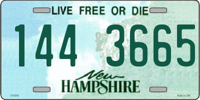 NH license plate 1443665