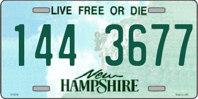NH license plate 1443677