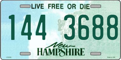 NH license plate 1443688