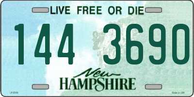 NH license plate 1443690