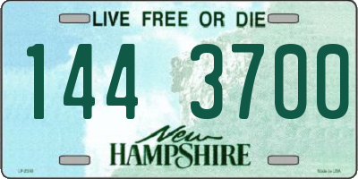 NH license plate 1443700