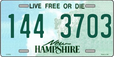 NH license plate 1443703
