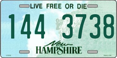 NH license plate 1443738