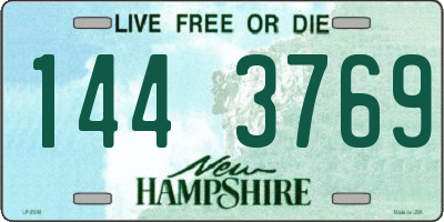 NH license plate 1443769