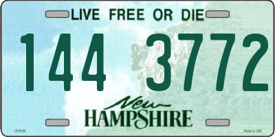 NH license plate 1443772