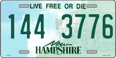 NH license plate 1443776