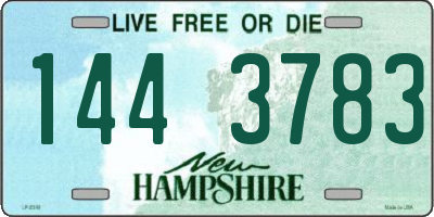 NH license plate 1443783