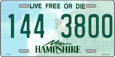 NH license plate 1443800