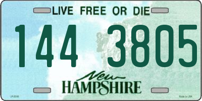NH license plate 1443805