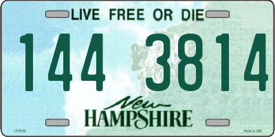 NH license plate 1443814