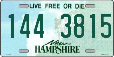 NH license plate 1443815