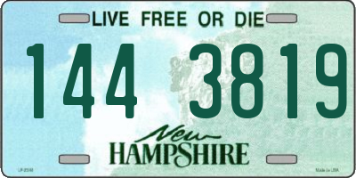 NH license plate 1443819