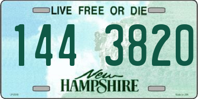 NH license plate 1443820