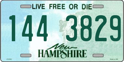 NH license plate 1443829