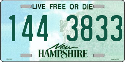 NH license plate 1443833