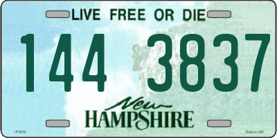 NH license plate 1443837