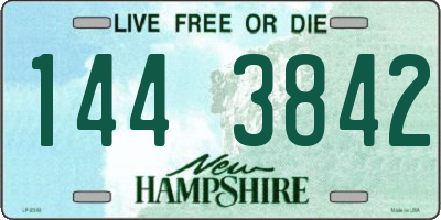NH license plate 1443842