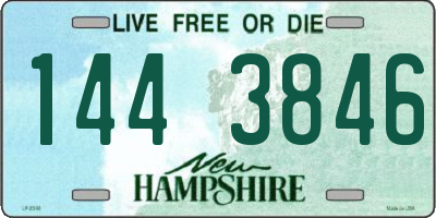 NH license plate 1443846