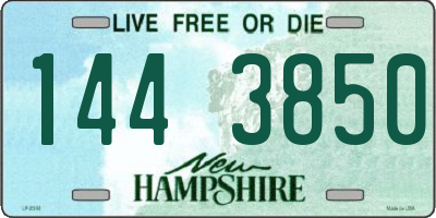 NH license plate 1443850