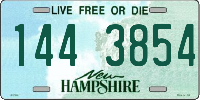 NH license plate 1443854