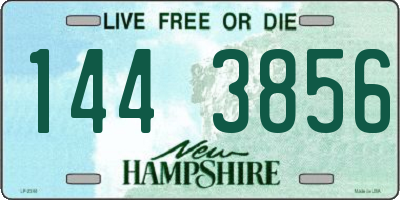 NH license plate 1443856