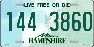 NH license plate 1443860