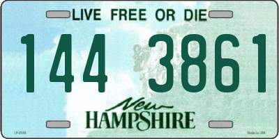 NH license plate 1443861